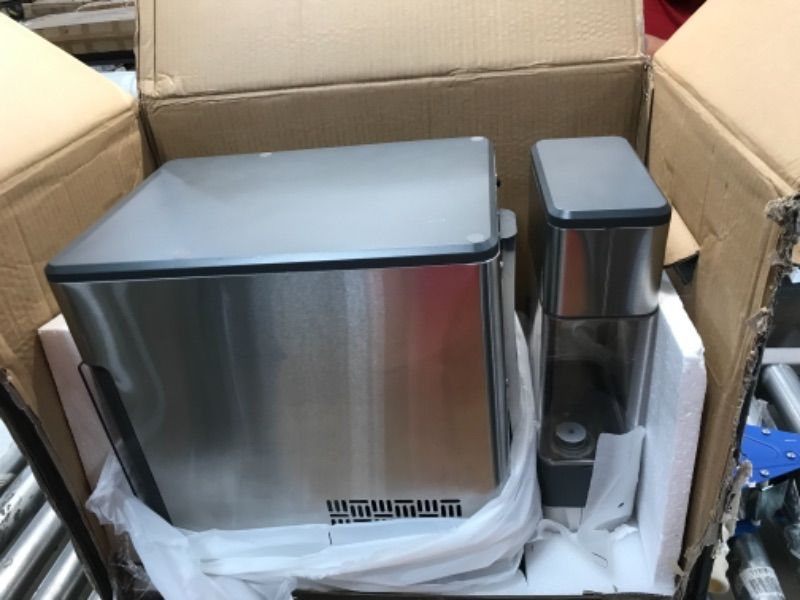 Photo 2 of ***PARTS ONLY*** GE Profile Opal | Countertop Nugget Ice Maker with Side Tank | Portable Ice Machine with Bluetooth Connectivity | Smart Home Kitchen Essentials | Stainless Steel Finish | Up to 24 lbs. of Ice Per Day
