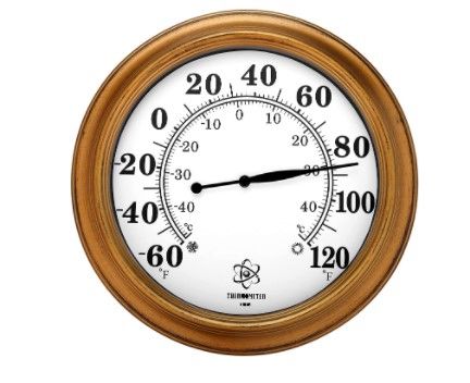 Photo 1 of MIKSUS 15.3" New Premium Wall Thermometer Indoor Outdoor Large D
