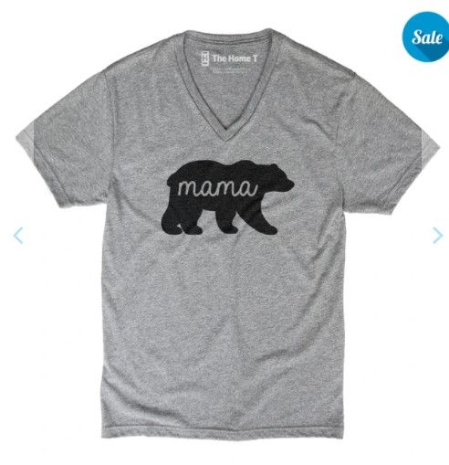 Photo 1 of ;;MAMA BEAR V NECK T SHIRT**SMALL