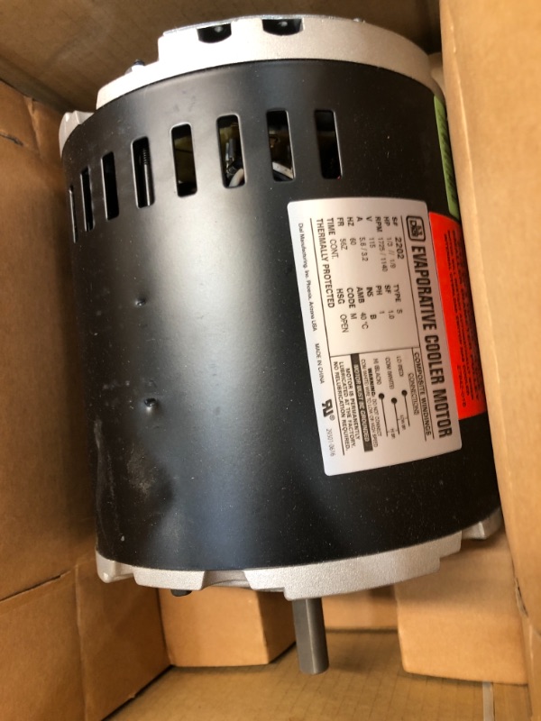 Photo 2 of 2-Speed 1/3 HP Evaporative Cooler Motor
by DIAL