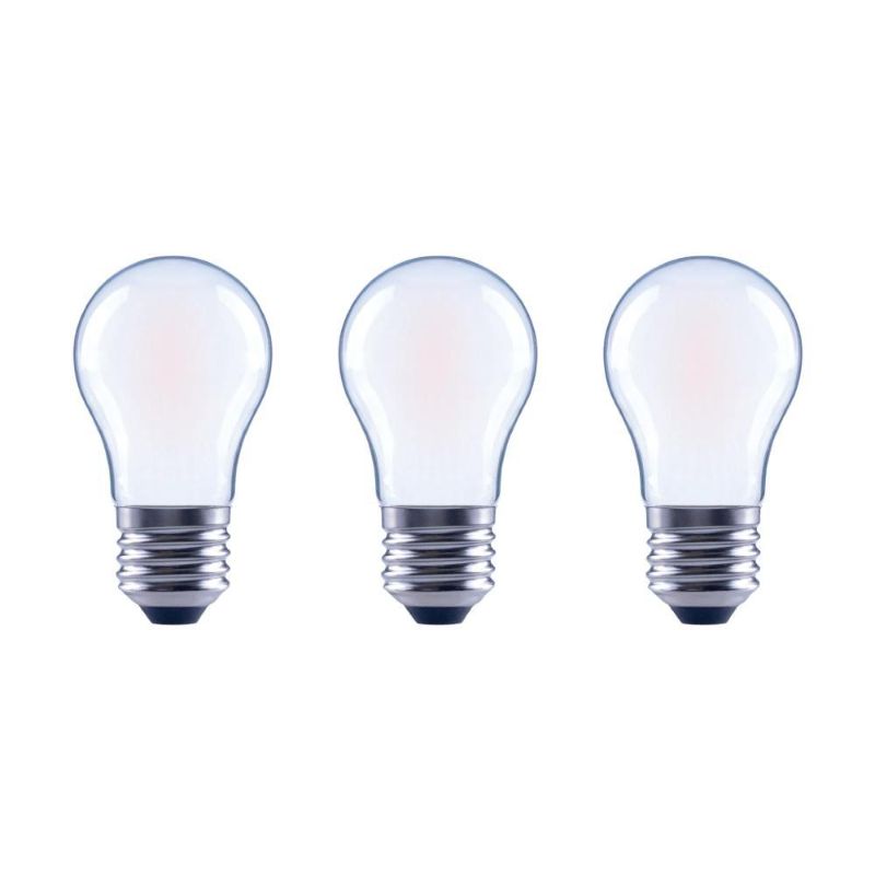 Photo 1 of 60-Watt Equivalent A15 Dimmable Frosted Glass Filament LED Vintage Edison Light Bulb Bright White (3-Pack)
