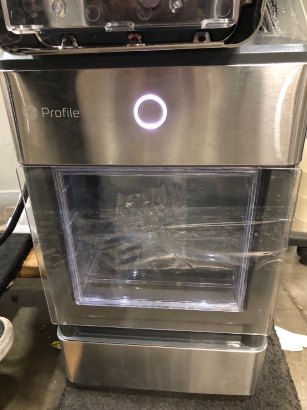 Photo 3 of *Not functional* *For parts*
GE Profile Opal | Countertop Nugget Ice Maker with Side Tank | Portable Ice Machine with Bluetooth Connectivity | Smart Home Kitchen Essentials | Stainless Steel Finish | Up to 24 lbs. of Ice Per Day
