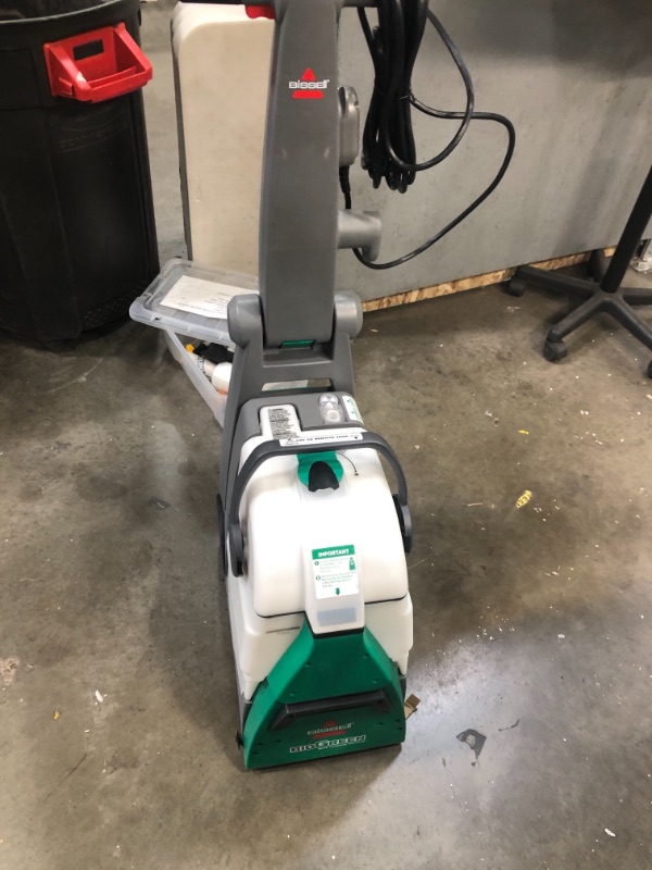 Photo 2 of Bissell Big Green Professional Carpet Cleaner Machine, 86T3 MISSING CLEANER.