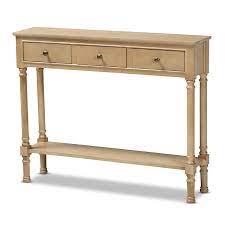 Photo 1 of **parts only ***** Baxton Studio Calvin Oak Farmhouse Console Table
