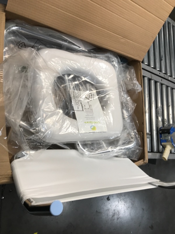 Photo 1 of 400LBS Capacity Rolling Shower Chair with Wheels
