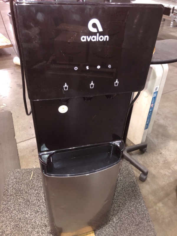 Photo 2 of Avalon A4BLWTRCLR Water Dispenser, 3 or 5 Gallon Bottle, Stainless Steel & Black & New Wave Enviro Products BPA Free Tritan Bottle, 5-Gallon