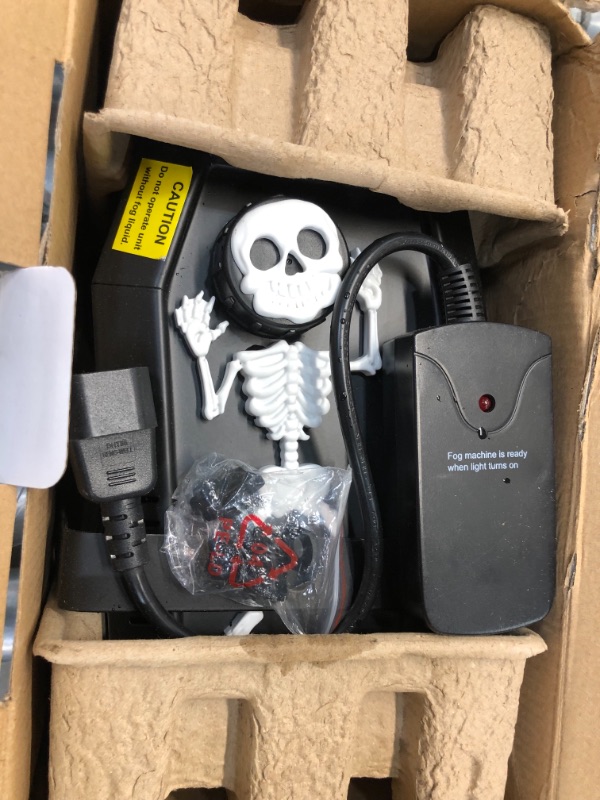 Photo 2 of 4.8 in. 400-Watt Coffin Skeleton Fog Machine
