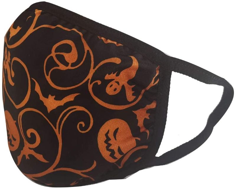 Photo 1 of PACK OF 6- Cloth Face Mask ,Pumpkin Adjustable Mask Pattern Cloth Halloween Mask for Kids Ages 3-12 