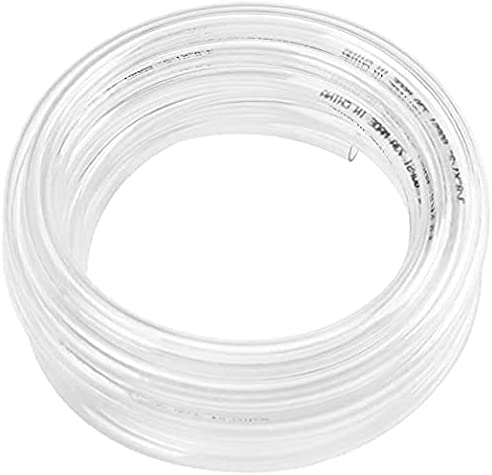 Photo 1 of 25 Feet - Clear Vinyl Tubing 1/2" ID 5/8" OD Food Grade Multipurpose Tube for Beer Line, Kegerator, Wine Making, Aquaponics, Air Hose W/ Hose Clamp
