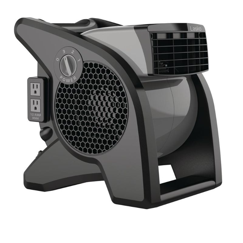 Photo 1 of Lasko Pro-Performance Pivoting Utility Fan, Black
