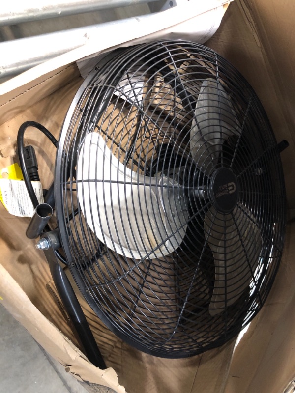 Photo 2 of Commercial Electric 20 in. 3-Speed High Velocity Floor Fan, Gray/Powder Coating
