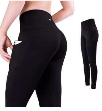 Photo 1 of Trideer High Waisted Yoga Pants for Women, 7/8 Length Womens Workout Leggings with Pockets, Buttery Soft and Tummy Control-XL 
