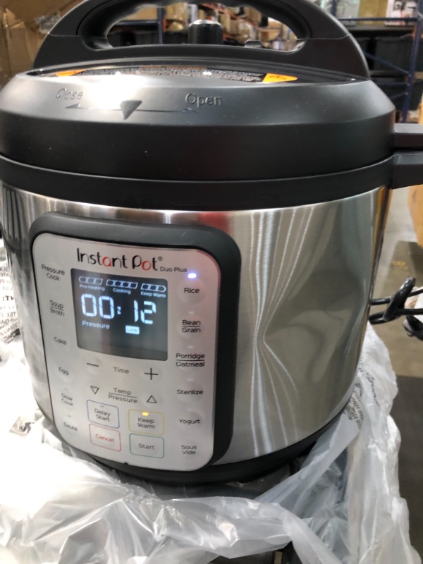 Photo 2 of Instant Pot Duo Plus 6 qt 9-in-1 Slow Cooker/Pressure Cooker
//tested power on 