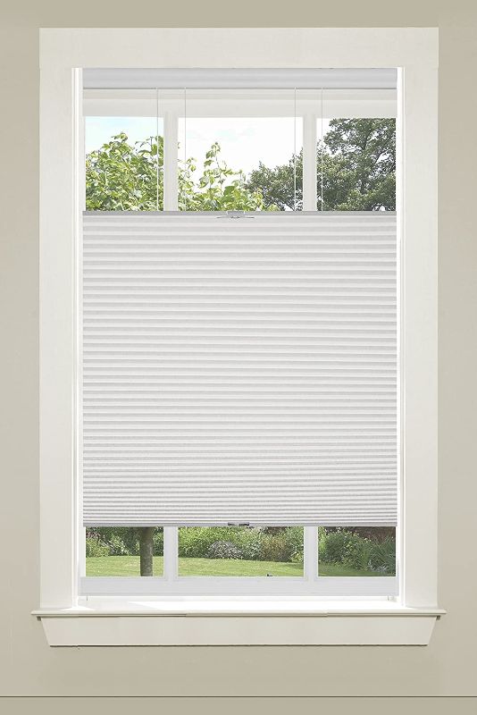 Photo 1 of Achim Home Furnishings Top-Down Cordless Honeycomb Cellular Pleated Shade, 39 by 64", White (CSTD39WH06)
