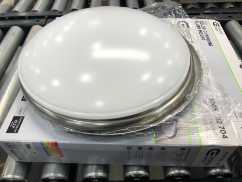 Photo 2 of 13 inch Color Selectable LED Flush Mount w/ Night Light Feature Optional White and Brushed Nickel Trim Rings
SIMILAR TO PHOTO: 14INCH