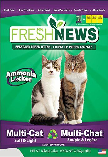 Photo 1 of 
Fresh News Paper Cat Litter Multi-Cat Litter, Gray, 14 Lb
