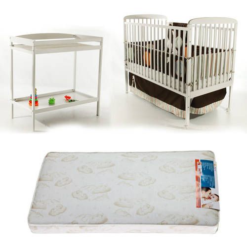 Photo 1 of Dream on Me Anna 2-in-1 Full Size Crib with Changing Table and BONUS Mattress Bundle
