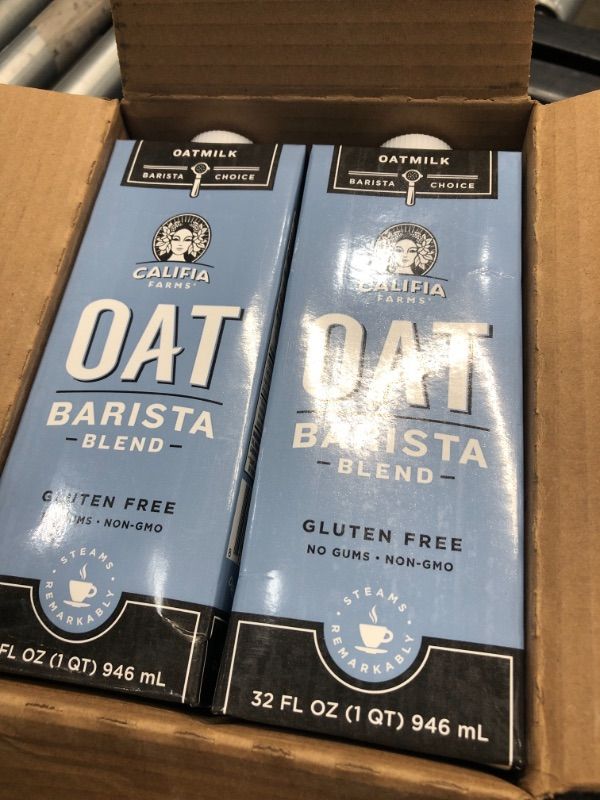 Photo 2 of Califia Farms Barista Blend Oat 32 Oz., PK6
exp sep 24,2021