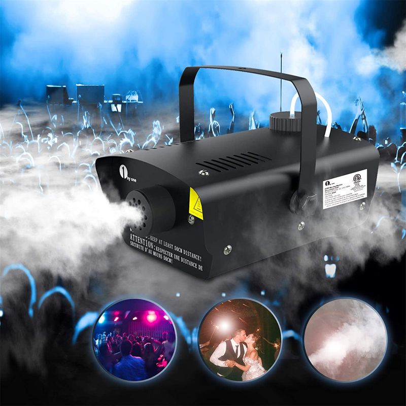 Photo 1 of 1byone Fog Machine with Wired Remote Control, 400-Watt Smoke Machine for Halloween,Christmas, Weddings, Parties & Holidays,O00QL-0041 (Black)
