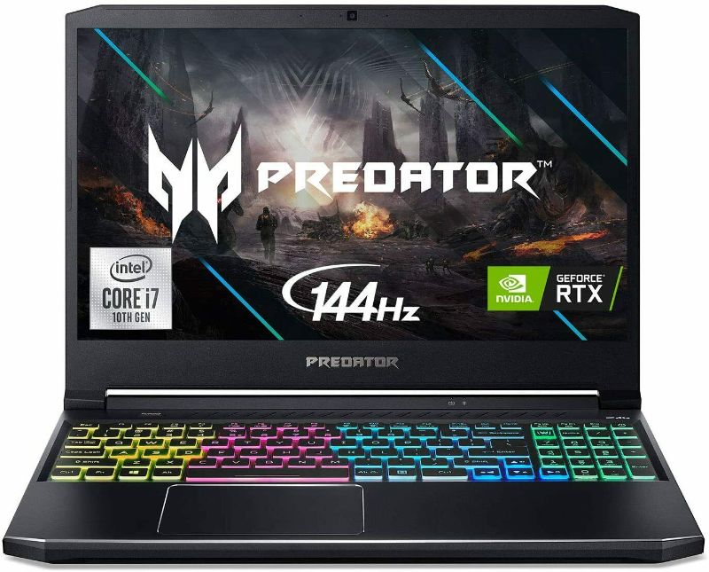 Photo 1 of Acer Predator Helios 300 Gaming Laptop, Intel I7-10750H, NVIDIA GeForce RTX 2060 6GB, 15.6' Full HD 144Hz 3ms IPS Display, 16GB Dual-Channel DDR4.
