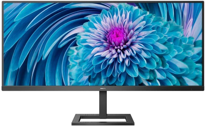 Photo 1 of ***MISSING POWER CABLE Philips 343E2E 34" Frameless IPS Monitor, UltraWide Full HD 2560x1080, 123% sRGB/109% NTSC, 1ms 75Hz FreeSync, USB-C (w/PD up to 65W), Height Adjustable, VESA, 4Yr Advance Replacement
