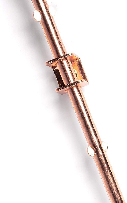 Photo 1 of 4 ft Copper Grounding Rod - 3/8" Diameter - Includes Ground Rod Clamp - Great for Electric Fences, Antennas, Satellite Dishes, and Other Grounding and Bonding Needs - Set of 1