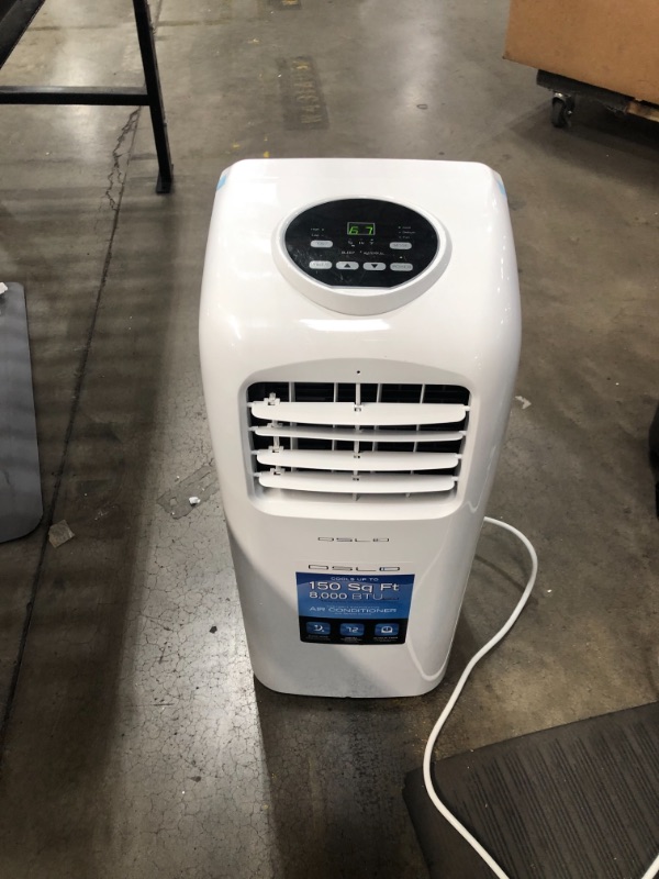 Photo 2 of Oslo OSP1-05 Portable Air Conditioner, 8000 BTUs, White
