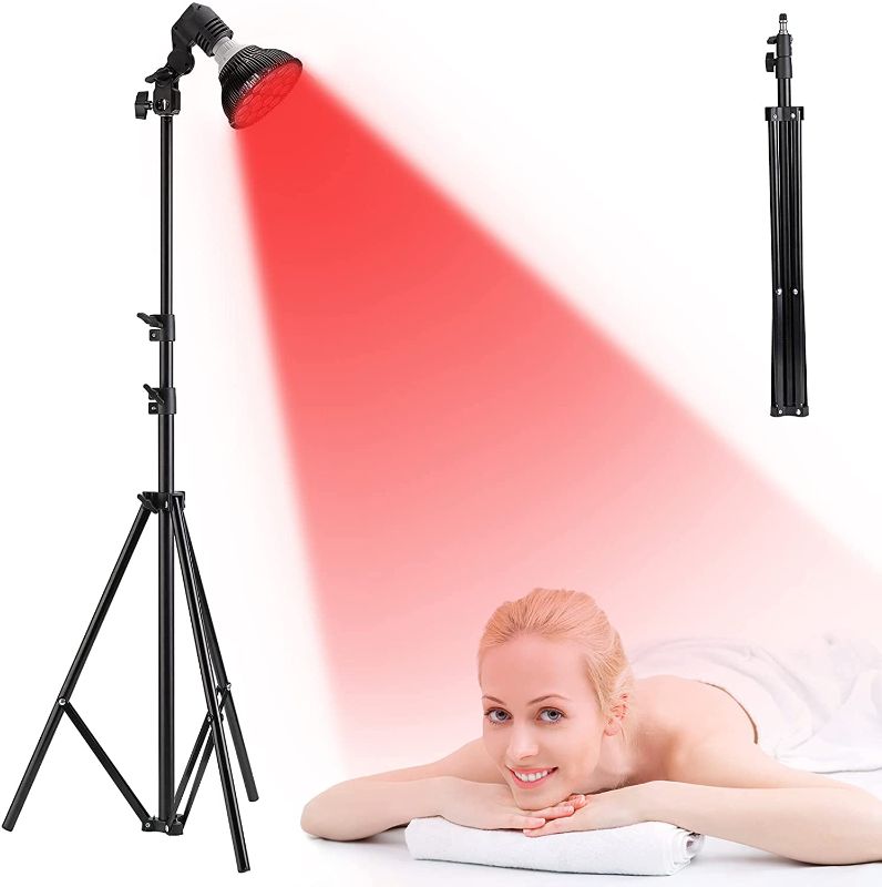 Photo 1 of HYUNLAI Red Light Therapy with Stand(30"-82"Height Adjustment),Lamp in Deep Red 660nm Near Infrared 850nm Red Light for Skin, Pain Relief
