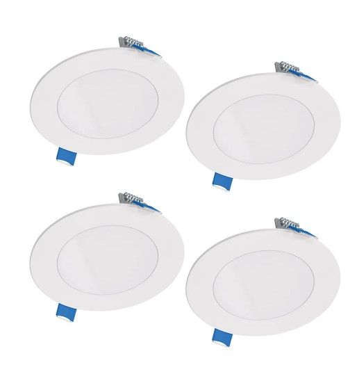 Photo 1 of Halo
HLBSL4 Series 4 in. 3000K-5000K Selectable CCT Integrated LED White Downlight Recessed Light with Round Trim (4-Pack)