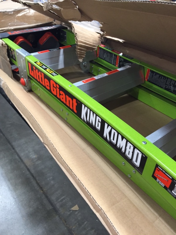 Photo 1 of Little Giant Ladders, King Kombo, Professional, 6 Ft. A Frame, 10 Ft. Extension, Fiberglass, Type 1AA, 375 lbs Weight Rating, (13610-001)
