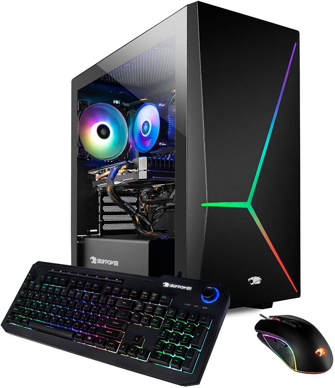 Photo 1 of iBUYPOWER Gaming PC Computer Desktop 1000iV2 (Intel i7-10700F 2.9GHz, NVIDIA GeForce RTX 2060 6GB, 16GB DDR4 RAM, 480GB SSD, 2TB HDD, WiFi Ready, Windows 10 Home)
