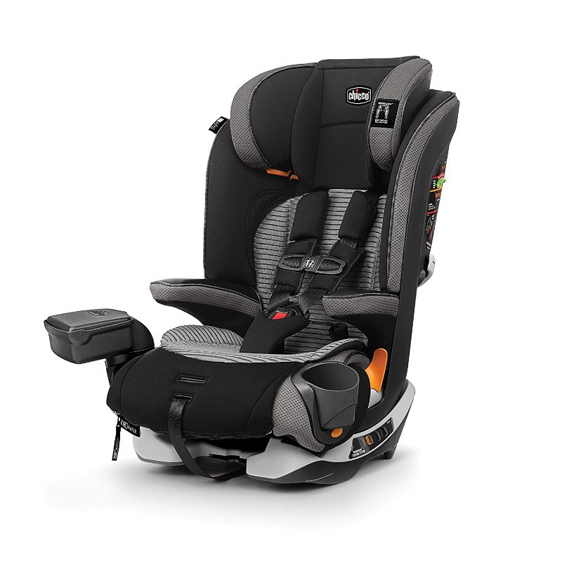 Photo 1 of 
Chicco MyFit Zip Air 2-in-1 Harness + Booster Car Seat for Toddlers and Big Kids, 5-Point Harness, Belt-Positioning Booster, Zip-and-Wash Fabrics, 3D AirMesh for Breathability, Q Collection, Black
