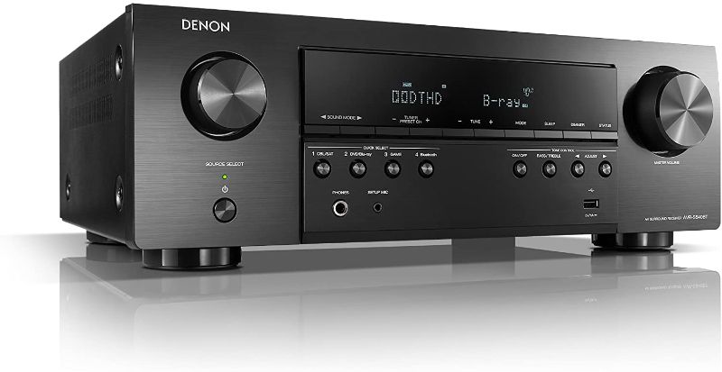 Photo 1 of Denon AVR-S540BT Receiver, 5.2 channel, 4K Ultra HD Audio and Video, Home Theater System, built-in Bluetooth and USB port, Compatible with HEOS Link for Wireless Music Streaming
