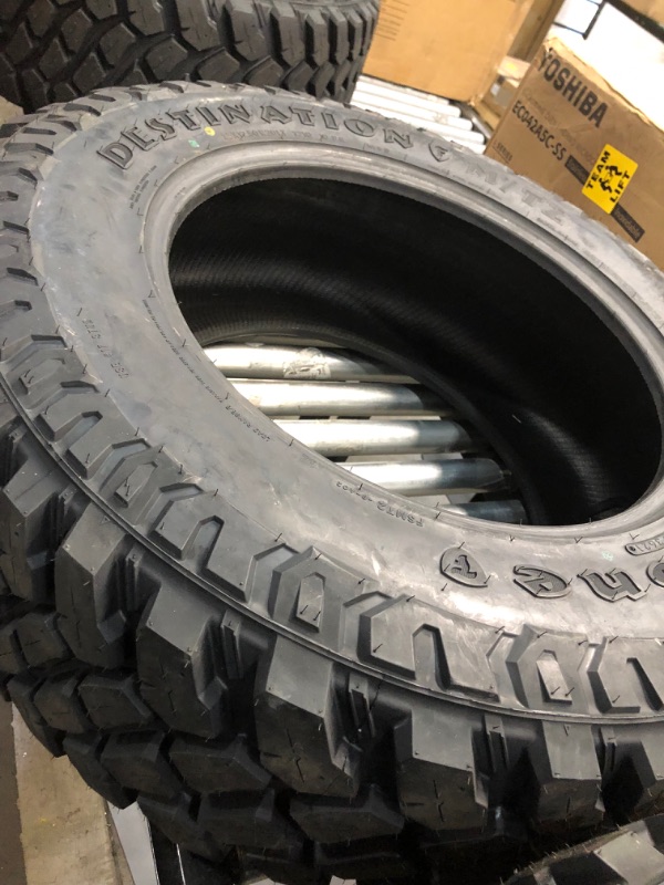 Photo 11 of (3) Firestone Destination M/T2 Max Traction Truck & SUV Tire 37X13.50R20LT 127 Q E
13.5 Inches
 3860 Pounds
21 32nds