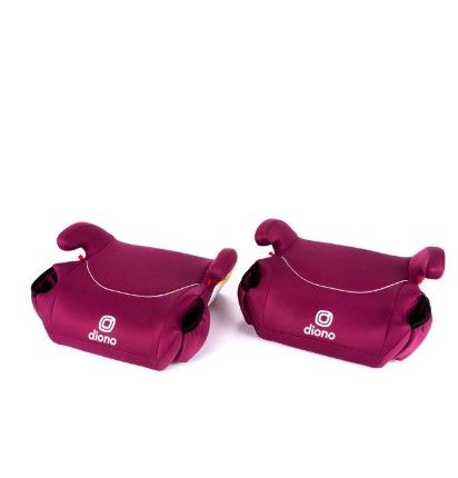 Photo 1 of Diono Solana - Pack of 2 Backless Booster Car Seats, Pink
