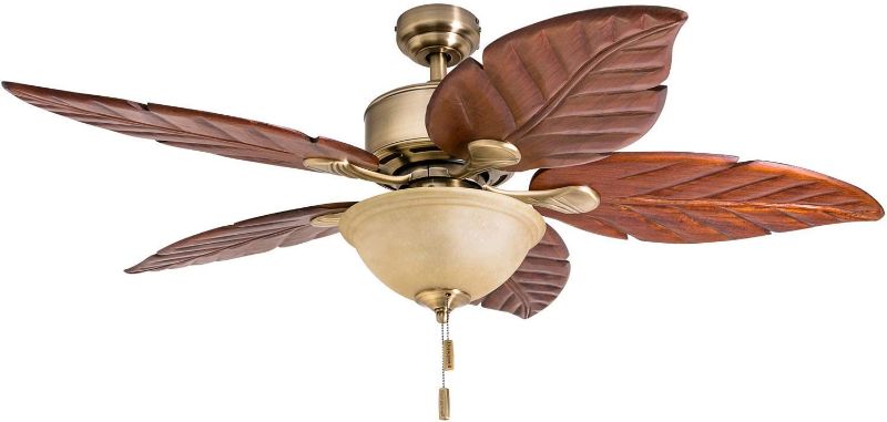 Photo 1 of Honeywell Ceiling Fans 50500-01 Sabal Palm 52" Ceiling Fan, Aged Brass
