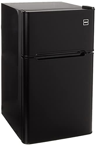 Photo 1 of ***FOR PARTS//SEE COMMENTS***
RCA RFR835-Black 3.2 Cubc Foot 2 Door Fridge and Freezer, Black