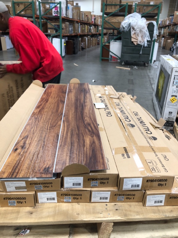 Photo 3 of (PALLET OF 7 CASES) CALI Vinyl Pro Classic Classic Acacia 7.12 in. W x 48 in. L Waterproof Luxury Vinyl Plank Flooring (23.77 sq. ft) 