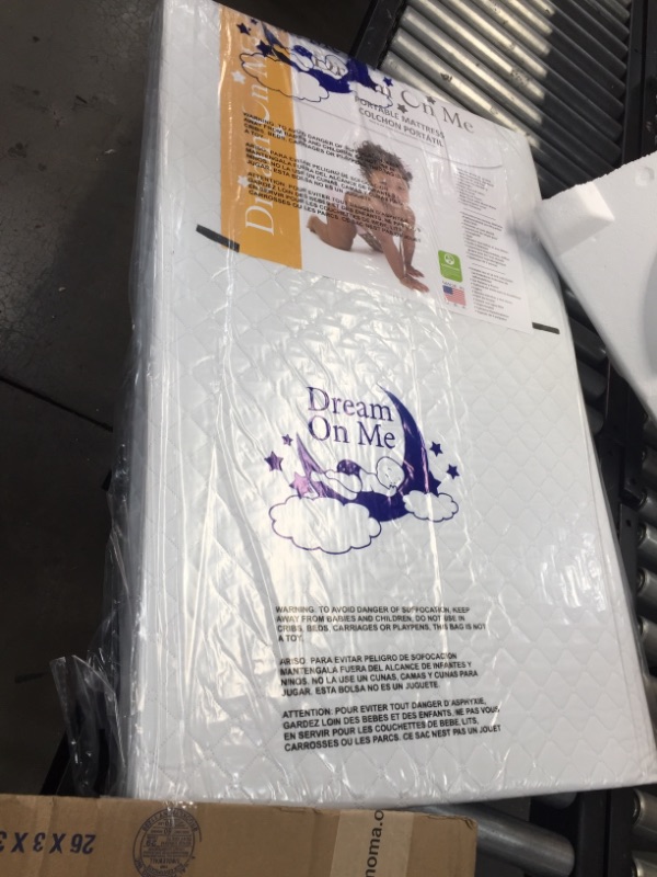 Photo 2 of Dream On Me, Holly 3” Fiber Portable Crib Mattress I Waterproof I Greenguard Gold Certified
