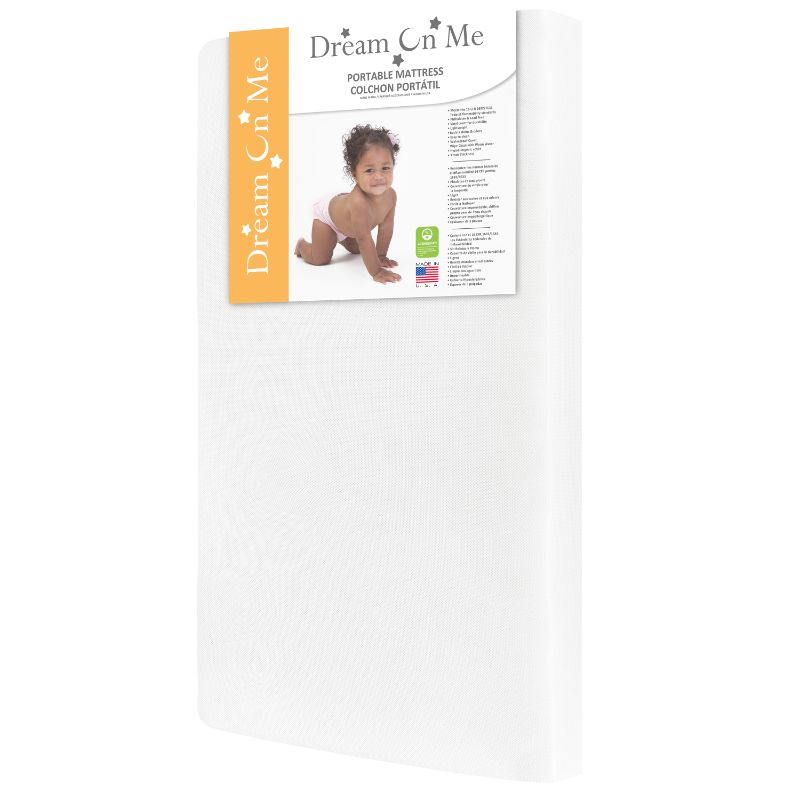 Photo 1 of Dream On Me, Holly 3” Fiber Portable Crib Mattress I Waterproof I Greenguard Gold Certified
