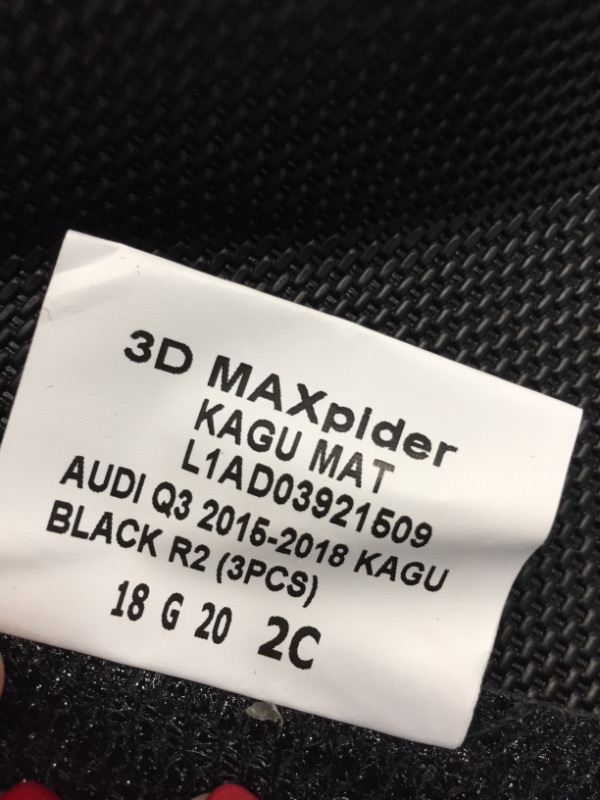 Photo 3 of 3D MAXpider AUDI Q3 2015-2018 CLASSIC BLACK R1 R2
