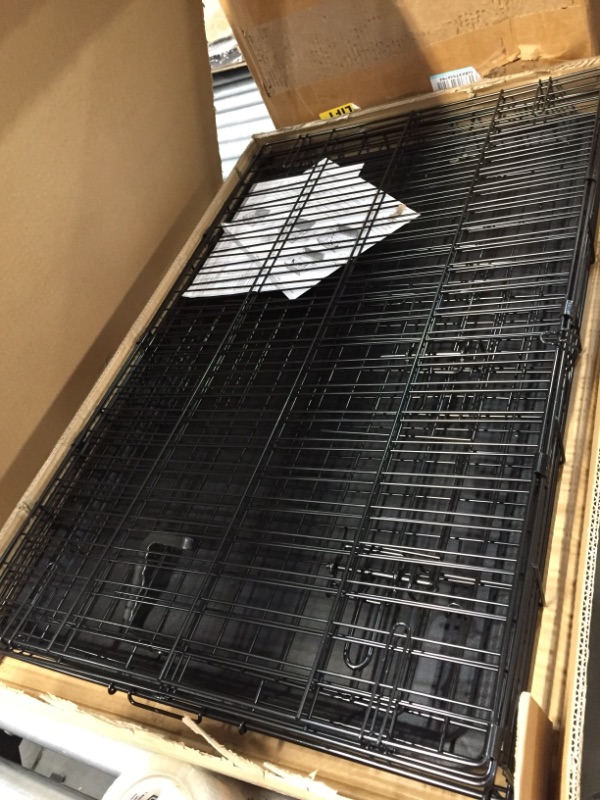 Photo 1 of AmazonBasics Single Door Folding Metal Cage Crate For Dog or Puppy - 36 x 23 x 25 Inches