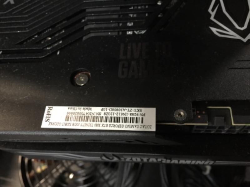 Photo 12 of DAMAGED ZOTAC PC GAMING COMPONENTS