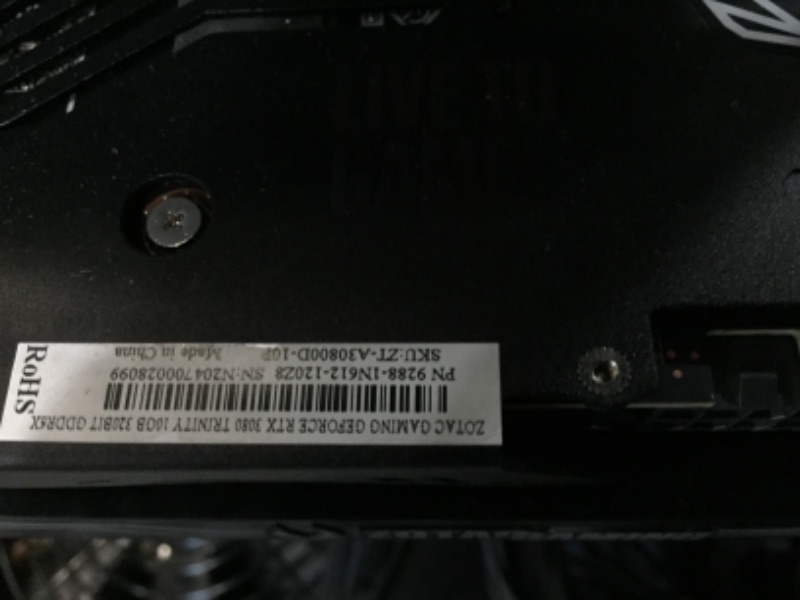 Photo 10 of DAMAGED ZOTAC PC GAMING COMPONENTS