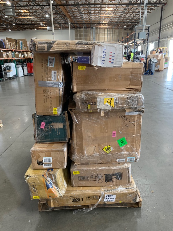 Photo 1 of  Pallet Of Used, Damaged, Parts Only, Assorted HOME GOODS, Non Refundable