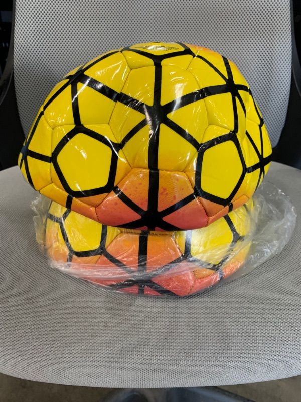 Photo 1 of Durable Soccer Balls - Size 5 - 2 Soccer balls