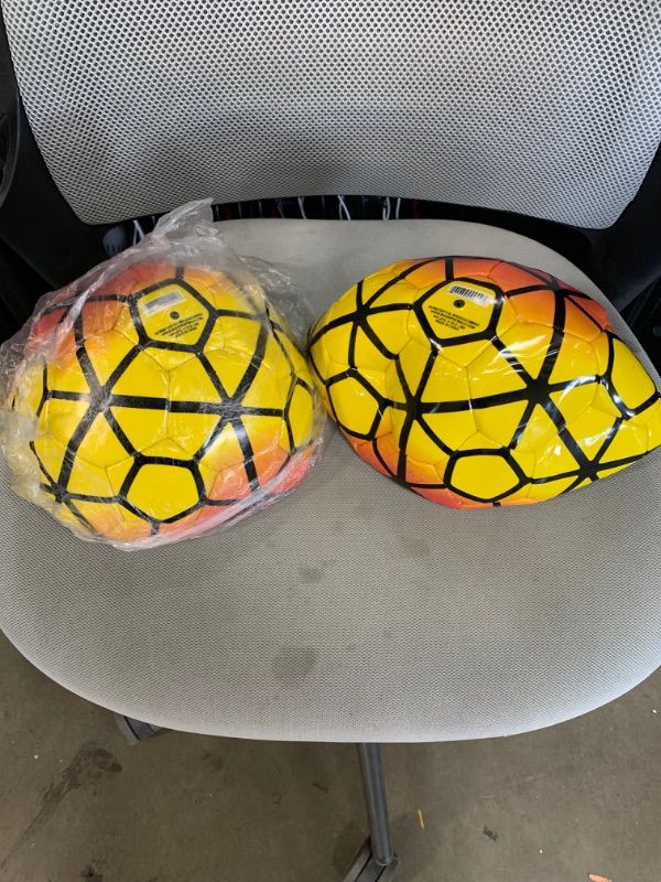 Photo 1 of Durable Soccer Balls - Size 5 - 2 Soccer balls