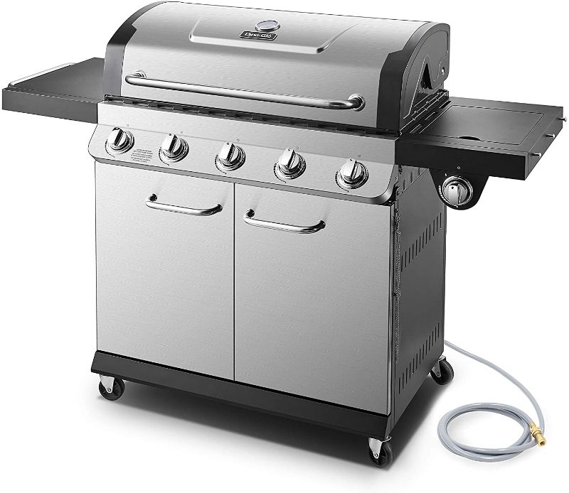 Photo 2 of ***Missing MAJOR COMPONENTS***
Dyna-Glo DGP552SSN-D Premier 5 Burner Natural Gas Grill, Stainless
