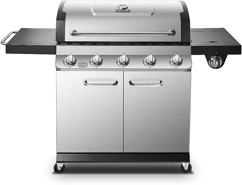 Photo 1 of ***Missing MAJOR COMPONENTS***
Dyna-Glo DGP552SSN-D Premier 5 Burner Natural Gas Grill, Stainless
