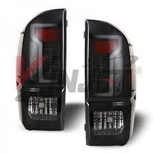 Photo 1 of 2016-2019 Toyota Tacoma LED Tail Lights - Black/Smoke - CTWJ-0466-BS
